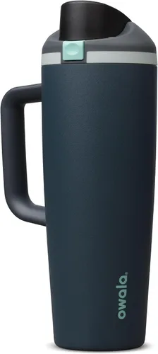 Vista 32 de Owala FreeSip - Botella de agua de acero inoxidable, 30 onzas, pastel de comida de ángel Angel Food Cake