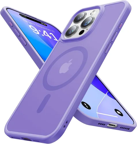 Vista 17 de Funda magnética para iPhone 12 Pro Max, [nunca amarilla] [compatible con MagSafe] Protección militar contra caídas de 10 pies, a prueba de golpes