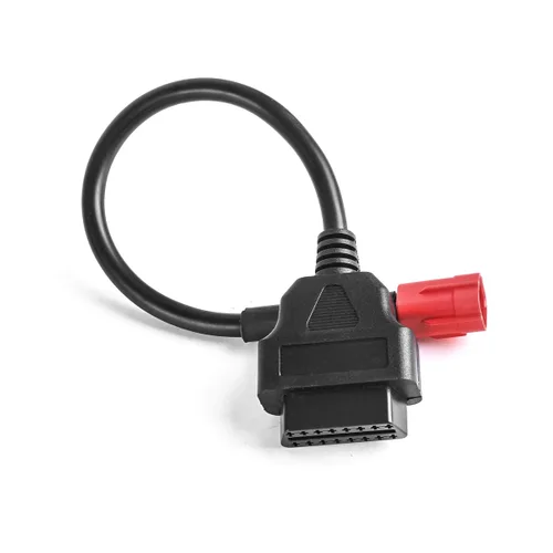 Vista 3 de Cable adaptador de diagnóstico de motocicleta OBD2 de 6 pines a 16 pines a OBDII, cable adaptador de diagnóstico para Honda, Yamaha, Harley