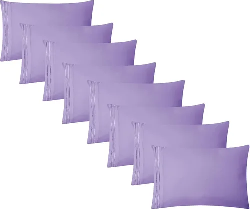 Vista 57 de Clara Clark Fundas de almohada de tamaño estándar – Funda de almohada ultra suave, fundas de almohada de microfibra ligera tamaño Queen – Juego de 2