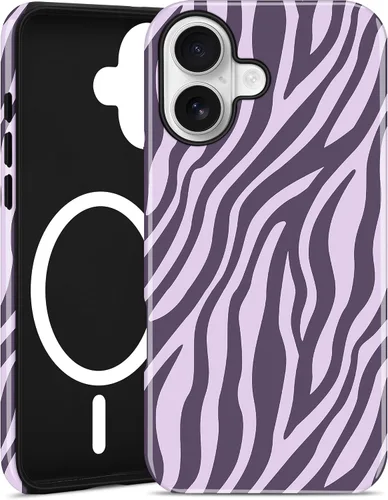 Vista 12 de Jusy Funda magnética Zebra para iPhone XR, color negro