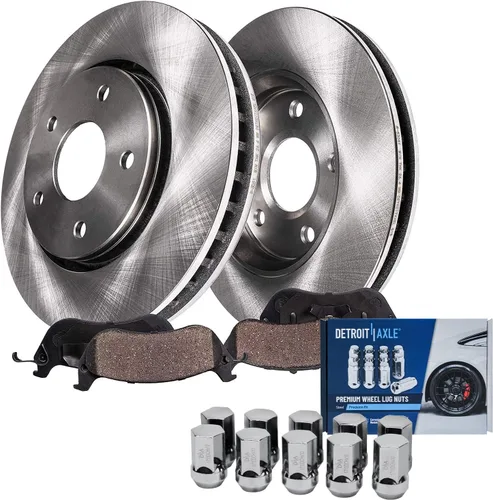 Vista 63 de Detroit Axle - Rotores de freno para Chrysler 200 2015 2016 2017, Rotores de freno de disco de reemplazo: 12.01" pulgadas delantero y 10.95