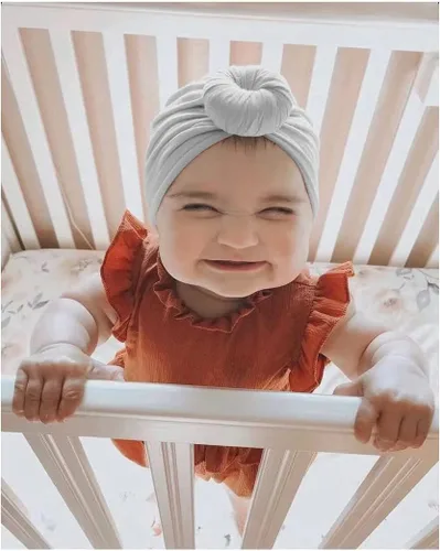 Vista 5 de Baby Turban Newborn Turbans for Baby Girls Head Wraps Bow Hats for Newborns Baby Beanie Hats Headraps