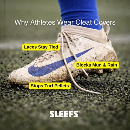 Vista 5 de SLEEFS Fundas de tacos/Cubiertas para tacos de fútbol [1 par] - Fundas/Envolturas para cordones de fútbol, béisbol, fútbol y hockey sobre césped