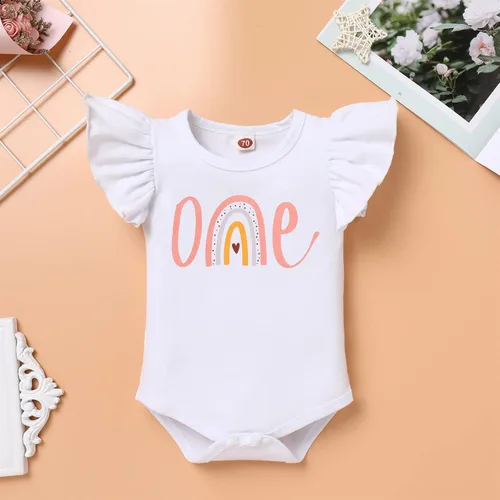 Vista 3 de IMEKIS Traje de ratón para bebé y niña, mameluco de girasol y melocotón + pantalones cortos con volantes + diadema para sesión de fotos de pastel