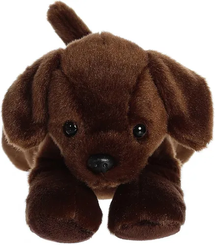 Vista 2 de Aurora® Adorable Mini Flopsie™ Lil' Lucky™ - Animal de peluche - Facilidad juguetona - Compañeros atemporales - Marrón 8 pulgadas