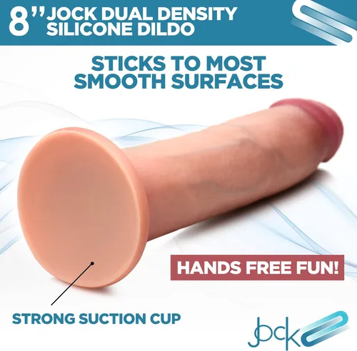 Vista 28 de CURVE TOYS Consolador Jock de doble densidad de 6 pulgadas para hombres, mujeres y parejas. Consolador de silicona de alta calidad ultra realista