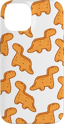 Vista 4 de Cute Dino T-Rex Chicken Nugget Funny Tyrannosaurus Case para iPhone 17