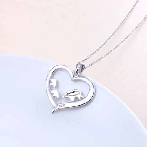 Vista 4 de Collar de plata esterlina para mamá, regalo para el día de la madre, dije o brazalete para mamá