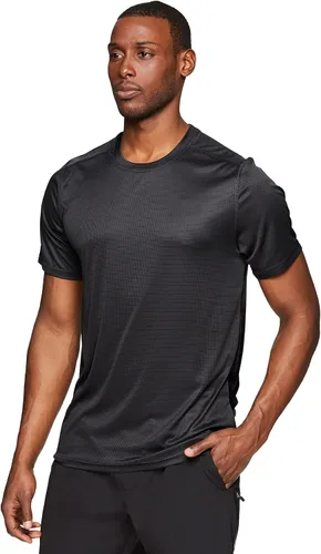 Vista 4 de RBX Active - Camiseta de manga corta con cuello redondo para hombre