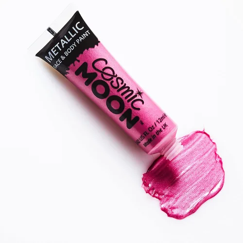 Vista 5 de Cosmic Moon - Maquillaje metálico para la cara y el cuerpo - 0.40 fl oz - ¡Crea fascinantes diseños de pintura facial metálica! - El juego de 8
