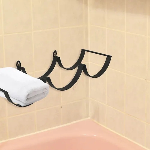 Vista 8 de STOBAZA Soporte para toallas de papel para baño, estante de pañuelos montado en la pared, estante decorativo para toallas de cocina