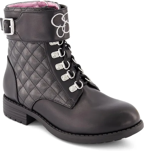Vista 8 de Jessica Simpson Botas de moto para niñas, botas negras, botas negras de cuero para niñas