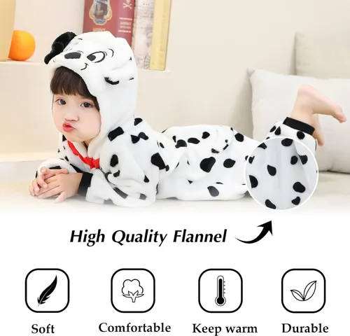 Vista 5 de TONWHAR Disfraz unisex de Halloween de animales para bebé y niño pequeño para otoño e invierno
