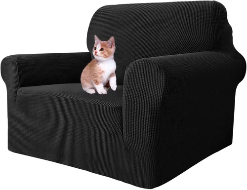 Vista 95 de MAXIJIN Funda elástica para silla con brazos, 1 pieza para sofá o silla de estar, funda antideslizante (31-46 pulgadas), protector de muebles que se
