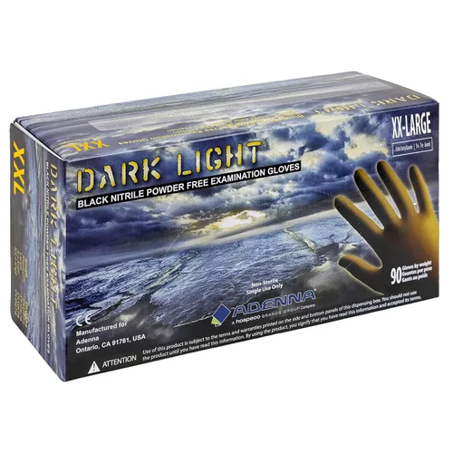 Vista 14 de Adenna Dark Light - Guantes desechables de nitrilo a granel – 9 mil, guantes de goma de trabajo resistentes con agarre texturizado, sin látex y sin