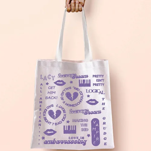 Vista 7 de Bolsa de mano inspirada en el cantante, regalo para cantante, mercancía para cantantes, mercancía para los fanáticos de la cantante, regalo