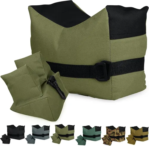 Vista 9 de Twod Bolsas de Descanso para Tiro Exterior - Apoyo de Banco para Deportes de Tiro con Soportes de Sacos de Arena Delantero y Trasero para Tiro