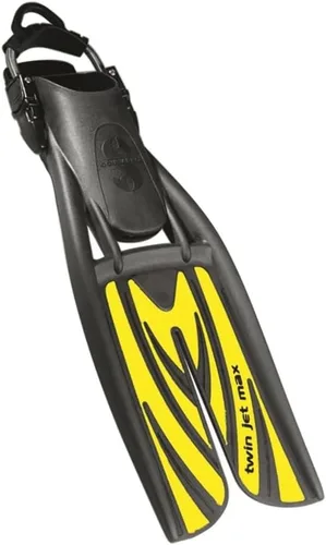Vista 2 de ScubaPro Twin Jet Max - Aletas de buceo, color negro/azul, talla L (9-12)