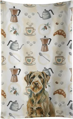 Vista 269 de Caroline's Treasures Afghan Hound - Toalla de cocina para barra de café, terciopelo frontal y lazo de algodón, lavable a máquina Sabueso afgano