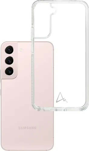 Vista 2 de Armor Classics - Funda para Samsung Galaxy S22, transparente con cinta gris claro