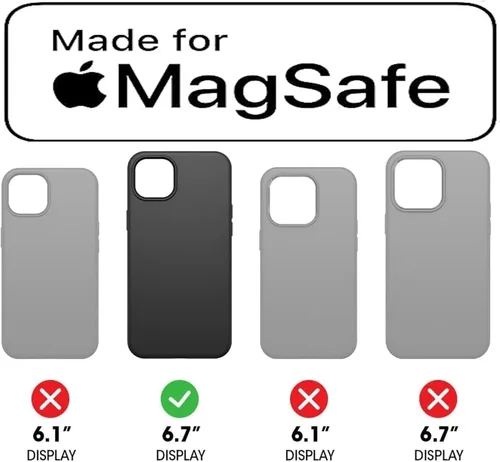 Vista 6 de OtterBox Symmetry - Funda con MagSafe para iPhone 14 Plus (SOLAMENTE), embalaje no minorista - Rosa translúcido transparente (Polvo de Hada)
