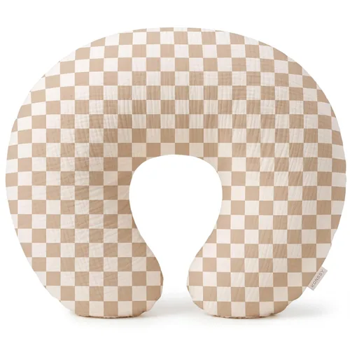 Vista 14 de Konssy Fundas de Almohada de Lactancia de Muselina, 100% Algodón Suaves y Adorables Fundas para Almohadas de Lactancia, Fundas Deslizables