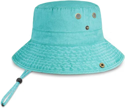 Vista 13 de CHOK.LIDS Sombrero clásico de algodón de ala ancha con cuerda ajustable unisex sombrero de sol ligero para viajes al aire libre