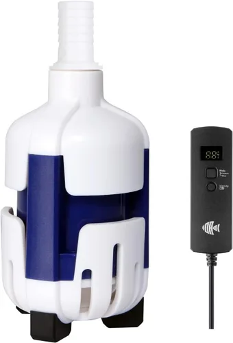 Vista 7 de Bomba de retorno nano para sumidero de acuario de agua salada, bomba de agua pequeña, CC 12 V con controlador, 185 GPH (700 L/H), 9 vatios, uso