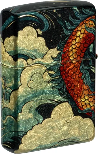 Vista 7 de Zippo Dragon Fusion Design 540 - Encendedor de bolsillo de latón