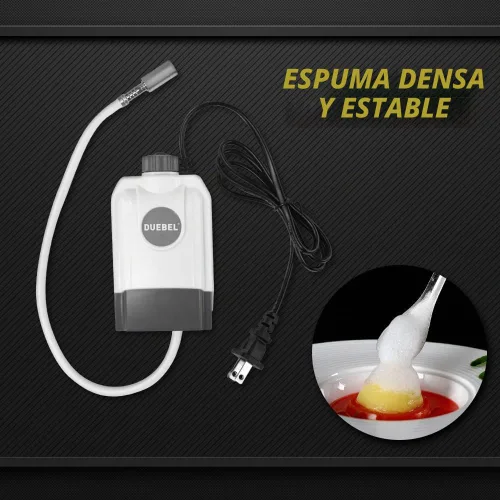 Vista 3 de DUEBEL Generador de espuma de gastronomía molecular, kit de generación de espuma de regulación de velocidad continua, herramienta de cocina creativa