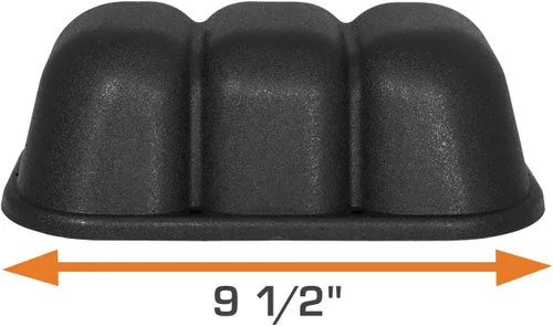 Vista 6 de GlowShift - Soporte universal de montaje en salpicadero de tres indicadores en negro - Compatible con cualquier marca/modelo de coche o camión