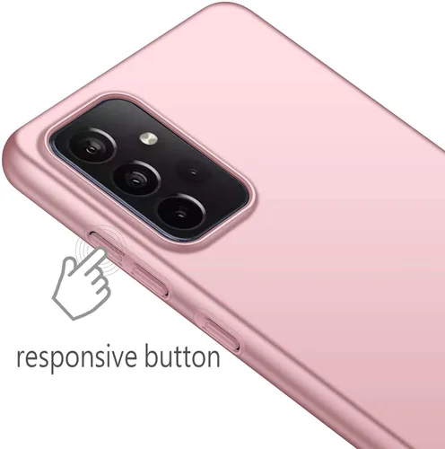 Vista 5 de Funda protectora delgada para Samsung Galaxy A52 5G con acabado mate, protege de arañazos, deslizamientos, golpes y huellas dactilares