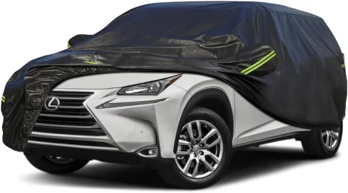 Vista 142 de KouKou Funda impermeable para automóvil SUV adecuada para BMW X1 de 2009 a 2025, 7 capas a prueba de viento para todo tipo de clima, cubierta