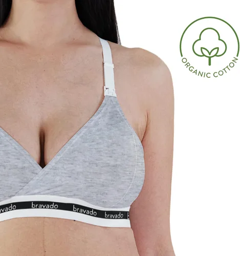 Vista 3 de BRAVADO! DESIGNS Women's Original Nursing Bra, Regular Full Extended Cups Maternity Bra for Breastfeeding