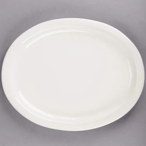 Vista 12 de Valor de restaurante, borde estrecho de gres (plato de frutas de 4 onzas, blanco americano)