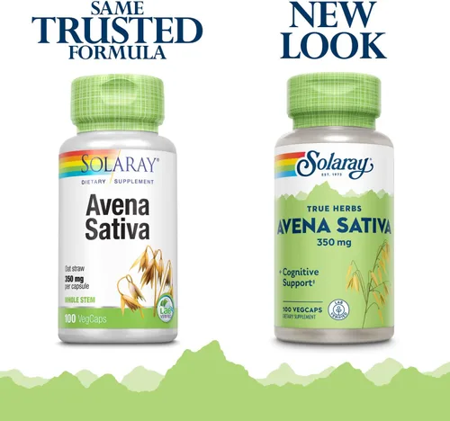 Vista 2 de SOLARAY Avena Sativa, 350 mg 100