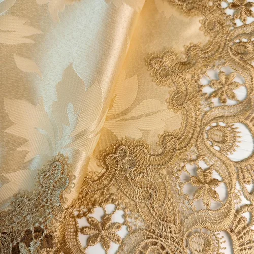 Vista 4 de Mantel de café para sala de estar, mantel de encaje bordado para sala de estar, mantel de encaje para el hogar, comedor, mesa de café, decoración