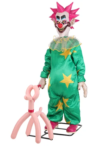 Vista 6 de Decoración Animada 5.8FT Spikey Killer Klowns from Outer Space - Tekky Multicolor