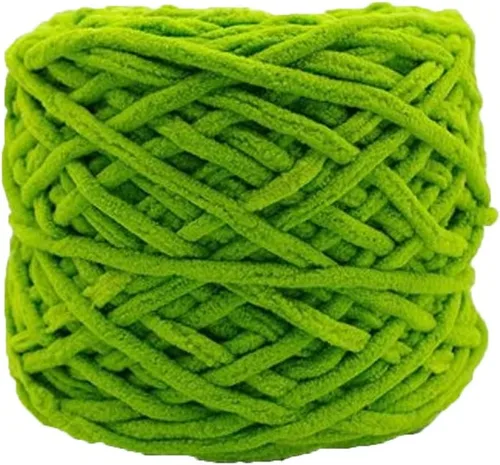 Vista 20 de Hilo de felpilla grueso y esponjoso, color negro, grueso, lavable, suave y cálido, hilo de punto a mano, hilo accesorio, 5.64 oz