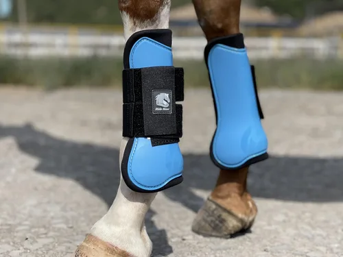 Vista 2 de Ride Now Juego de 4 botas de tendón de caballo con frente abierto/Fetlock para caballo