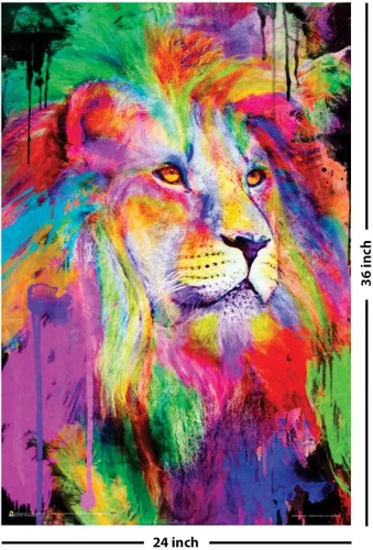 Vista 3 de Rainbow King by Aimee Stewart - Póster de luz negra no flocada, 24 x 36 pulgadas