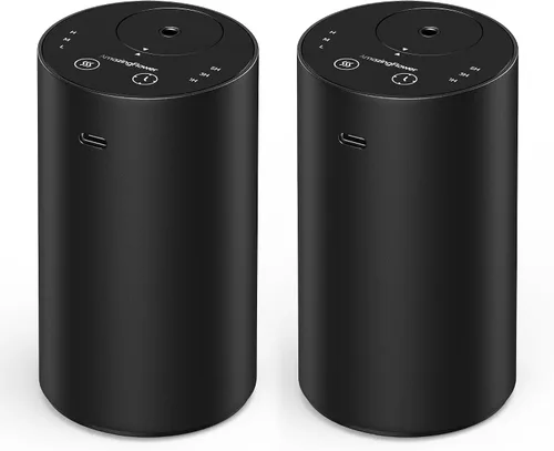 Vista 11 de Difusor de aceite esencial sin agua, difusores de aroma recargables con 3 niveles de niebla y temporizadores, difusor de aromaterapia portátil
