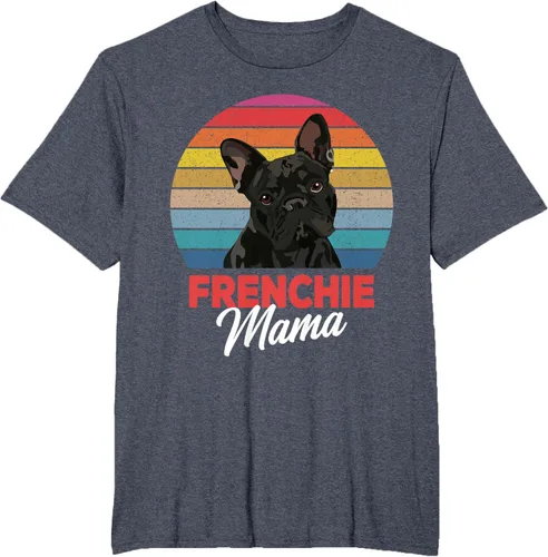 Vista 81 de Frenchie Mama - Camiseta divertida de regalo para niñas y perros Bulldog Francés, Negro, S