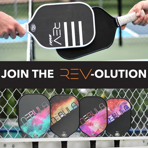 Vista 4 de Rev Pickleball Pro-Performance Paddle - Pickleball Racket - Carbon Fiber Face - Thermoformed with Foam-Injected Walls - 14mm - 16.5"x7.5"- 8oz - USA
