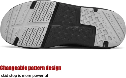 Vista 28 de ulogu Zapatos de senderismo impermeables para hombres y mujeres, cómodos, ligeros, antideslizantes, para caminar todo el día, para trabajar y caminar