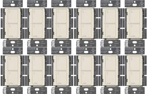 Vista 22 de Lutron Caseta - Interruptor de luz inteligente original (requiere Lutron Smart Hub), para el hogar, luces LED y ventiladores, 6 amperios, un solo