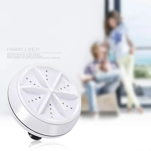 Vista 3 de Mini lavadora portátil USB,Lavavajillas de fregadero de cocina,Lavadora turbo ultrasónica para platos,Calcetines,Ropa