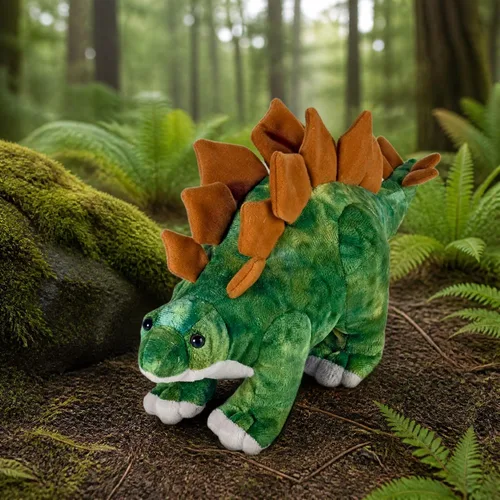 Vista 2 de Wild Republic Dinosauria Mini Stegosaurus - Animal de peluche - 10