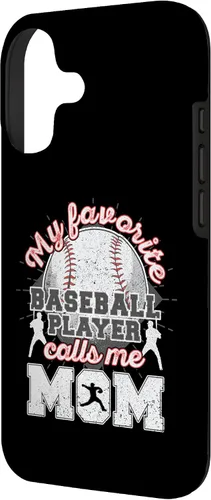 Vista 2 de Baseball Mom My Favorite Baseball Player Calls Me Mom Case for iPhone 17